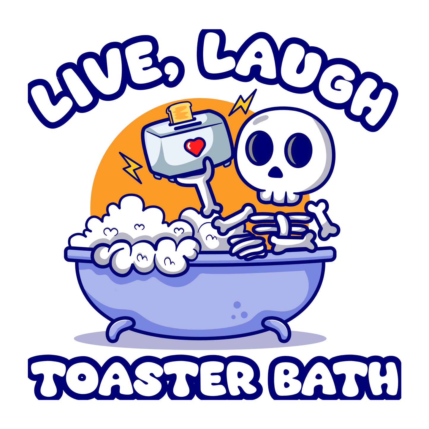 Live, Laugh, Toaster Bath - Unisex T-Shirt